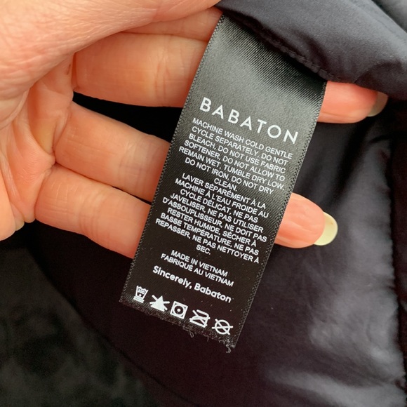 SOLD Babaton The Duvet Puffer Mid 700 Down-Filled Black Large - Picture 15 of 16